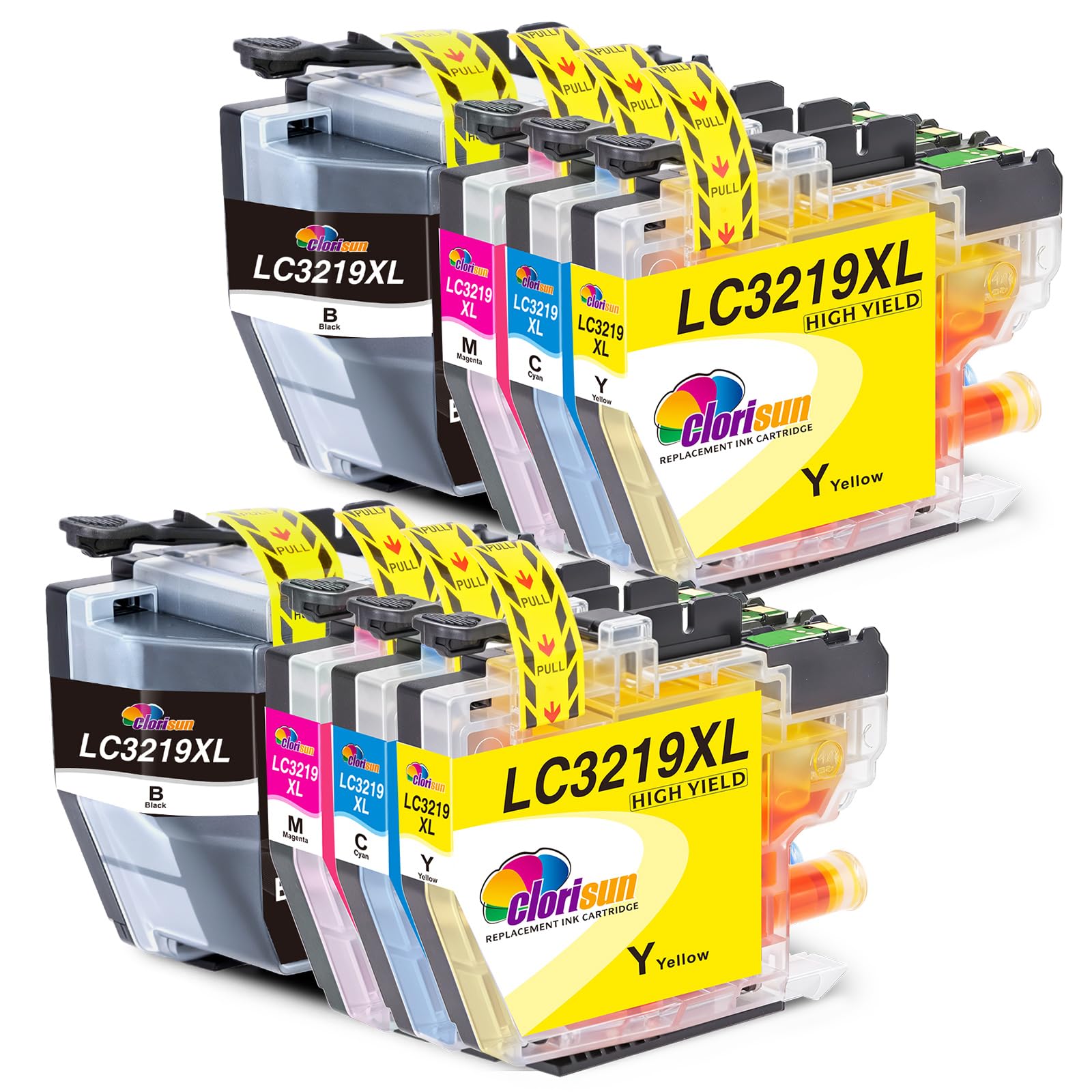 8X LC3219XL Druckerpatronen Kompatible für Brother LC3219XL LC3219 XL LC3217 Multipack Tintenpatronen Ersatz für MFC J5330DW J5335DW J6930DW J6530DW J5730DW J5930DW J6935DW, 8er Pack