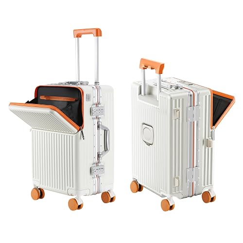 AIWEINY Orange Zipperless Carry-On