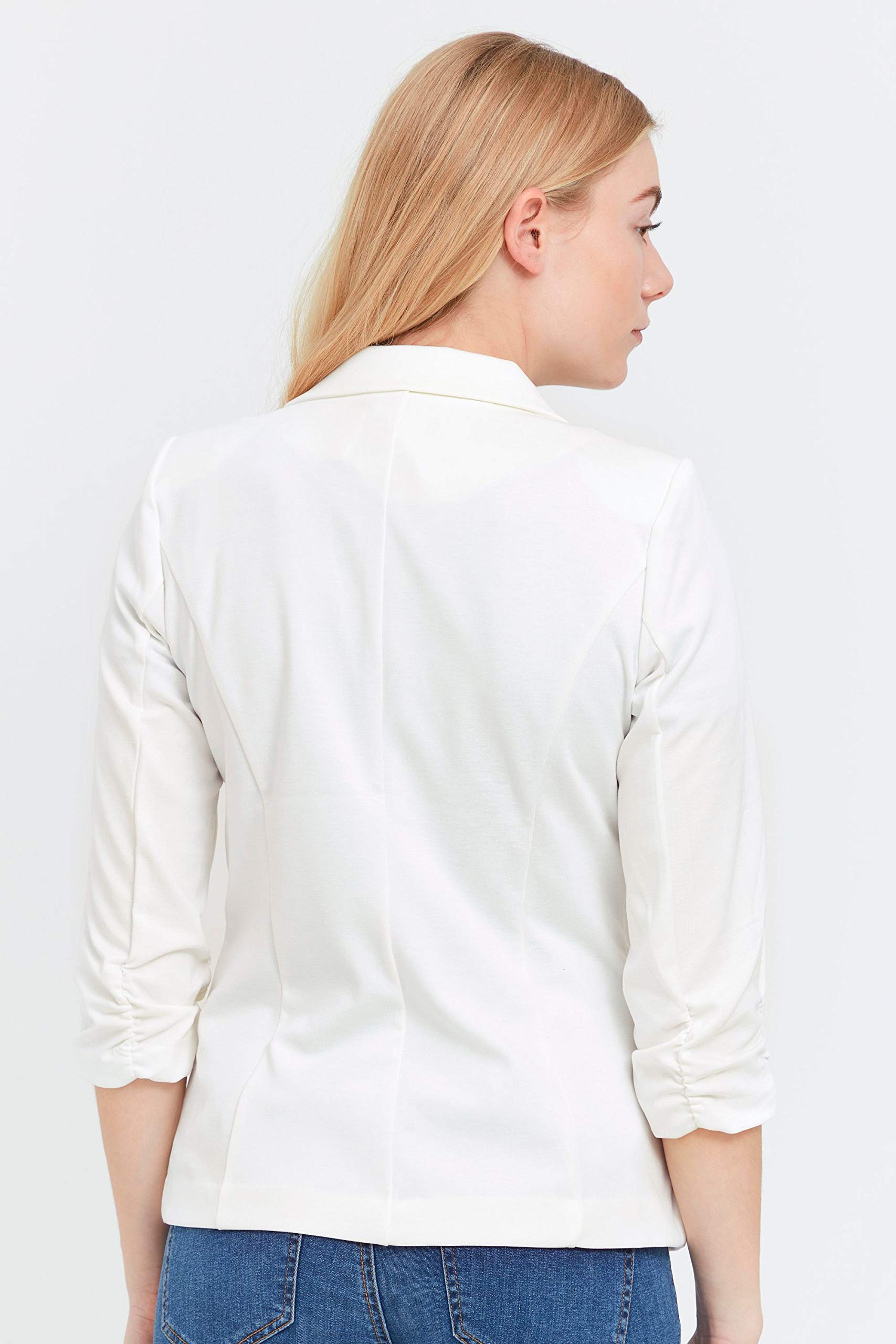 fransa FRZablazer Damen Blazer Kurzblazer Jacke mit Stretch Geraffte Ärmel mit Taschen