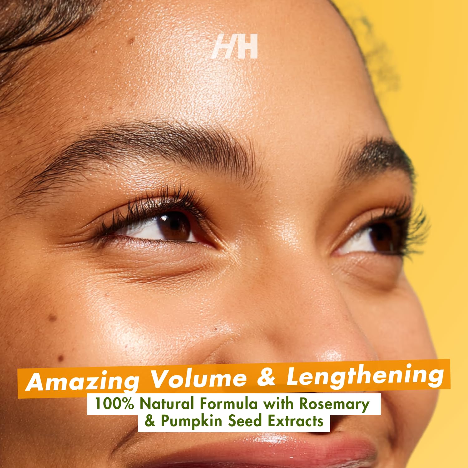 Handmade Heroes 100% Natural Eyelash Serum - Rosemary and Pumpkin Seed Oil for Fuller and Longer Looking Eyelashes, Lash Enhancing Serum for Natural Lashes, Extensions & Eyebrows