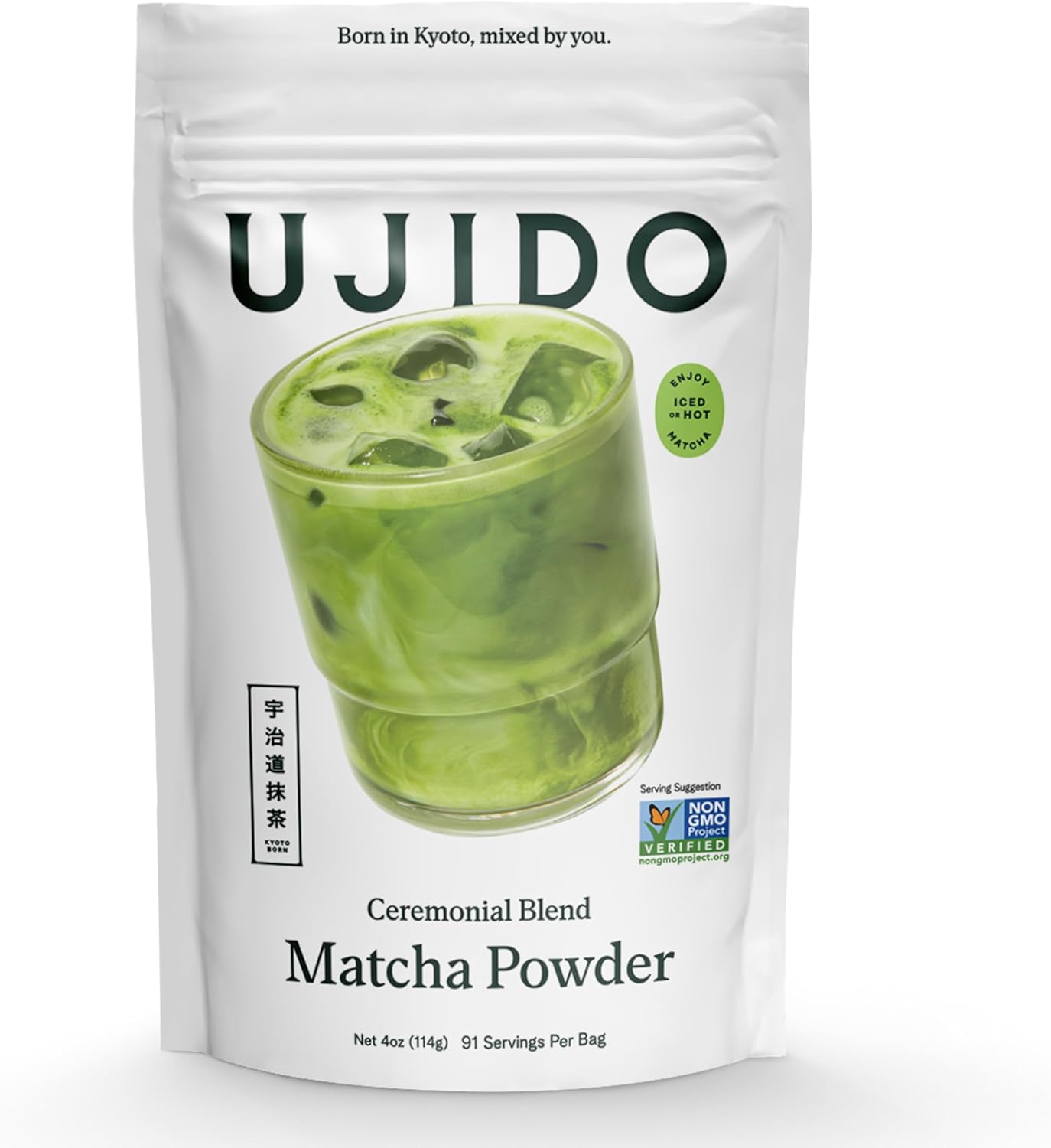Ujido The Path of Zen Japanese Matcha Green Tea Powder Ceremonial Blend (4 oz)