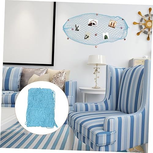 Miniatura 6 de PRETYZOOM Decoración de red de pesca Decoración de concha colgante Red de pescado Decoración decorativa del océano Decoración de pesca Red de pesca