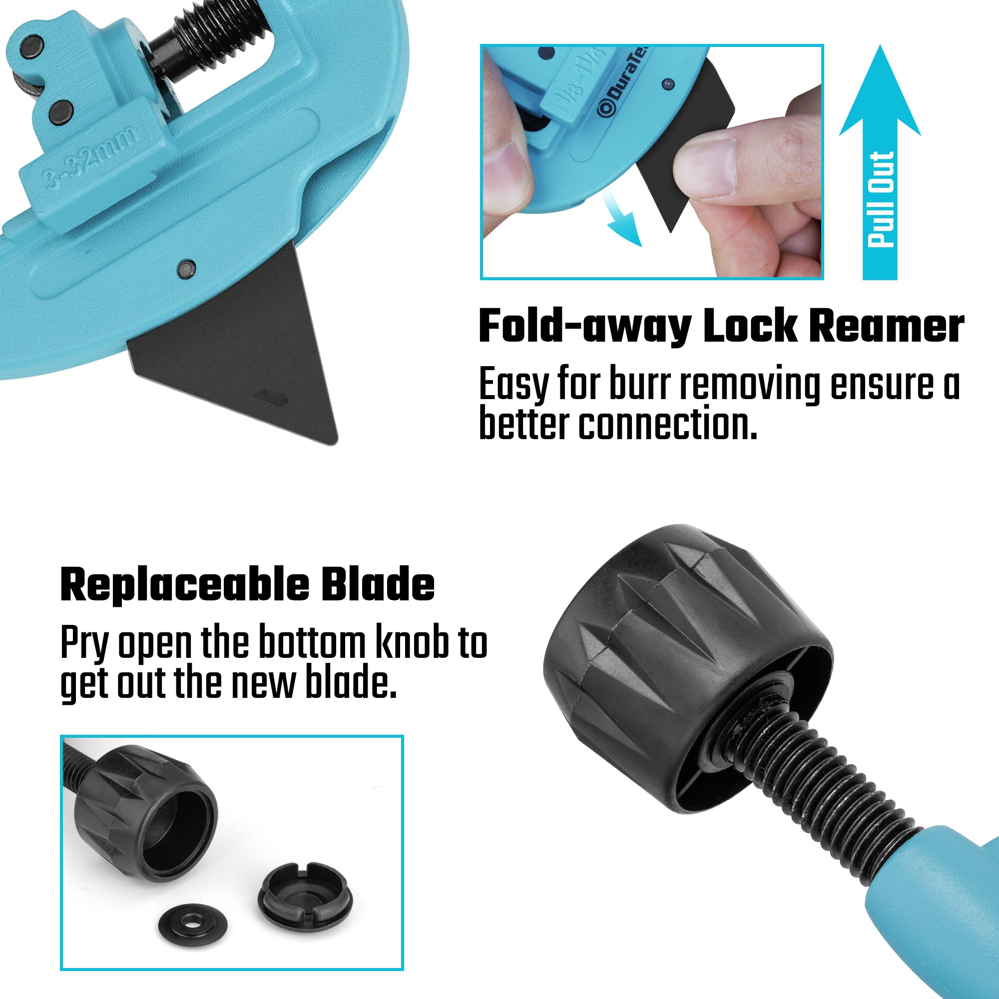 DURATECH Tube Cutter - Clean Cuts & FREE SHIPPING -5