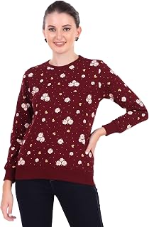 Stories.Label Cotton Sweatshirt for Women in 300 GSM Fabric with Ribbed Details Includes Plus Sizes (S-5XL) Price In India
