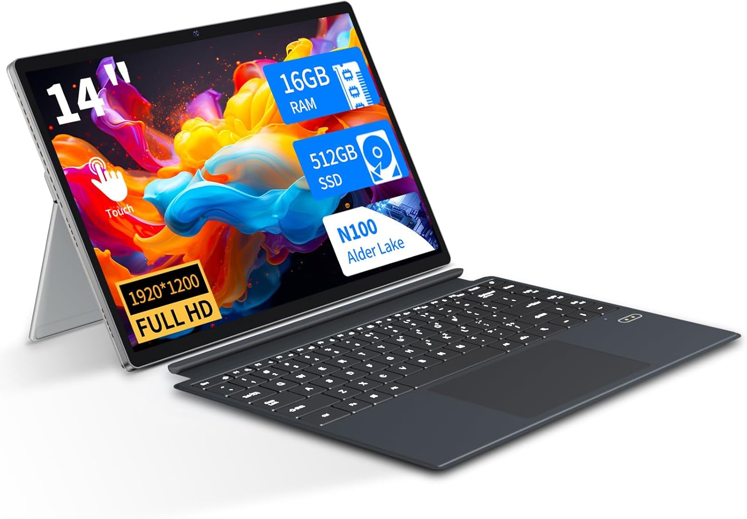 Insoluxia 2 en 1: Portátil 14'', Alder Lake N100, 16GB RAM, 512GB SSD, Windows 11 3 Insoluxia Ordenador Portátil 14 Pulgadas, PC Portátil 2 en 1 con Alder Lake-N100, Laptop 16GB LPDDR5 512GB M.2 SSD, Windows 11 Ordenador Portátil 2 en 1 con WiFi 6+Type C+BT 5.2, Tablet PC Extraíbles - ¿Vale la pena?