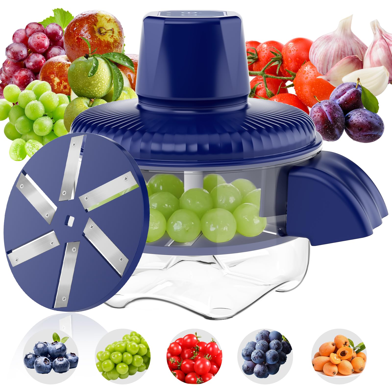 Pelador automático de ajo y frutas eléctrico para optimizar la cocina familiar