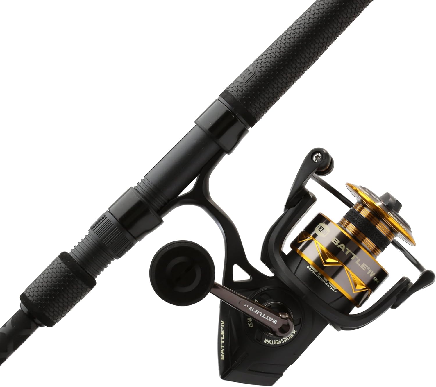 PENN Battle IV Spinning Reel and Fishing Rod Combo Battle IV Le 5000 Size Reel - 8' - Medium Heavy - 2pc