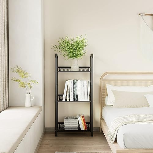 Miniatura 7 de Estantería de almacenamiento independiente para sala de estar, dormitorio, cocina, resistente a la corrosión, fácil de montar, sin combinación,