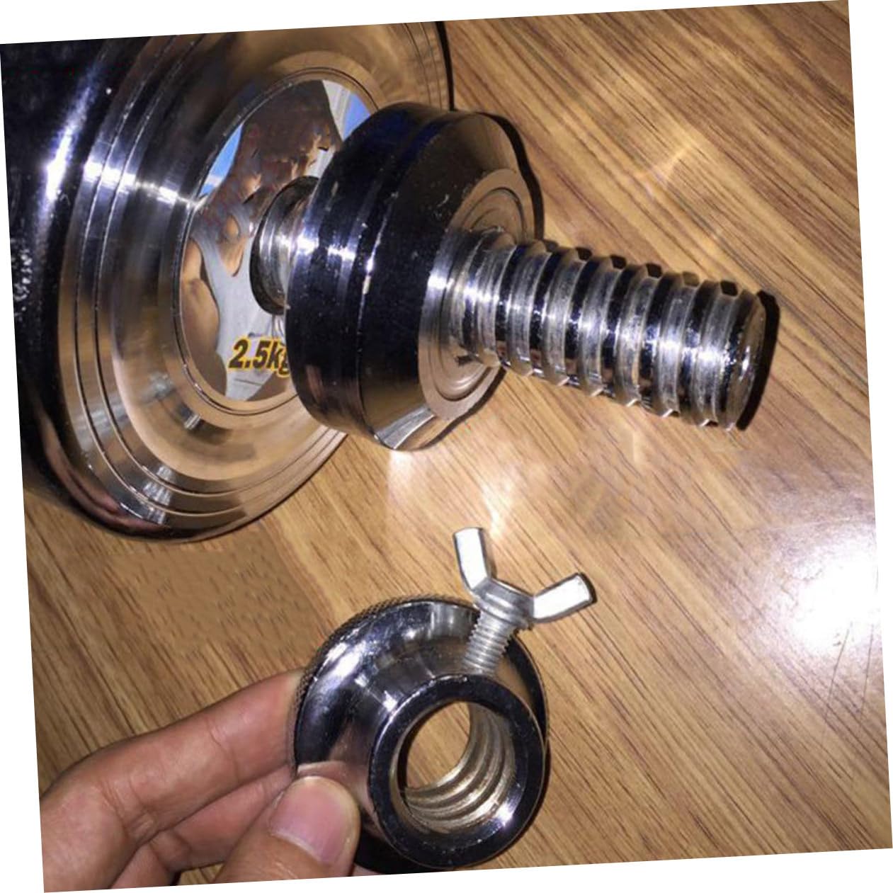 Cabilock 4 piezas Collares de Bloqueo para Barra con Tuercas Antideslizantes de Doble Seguridad para Mancuernas y Pesas Gimnasio y Casa