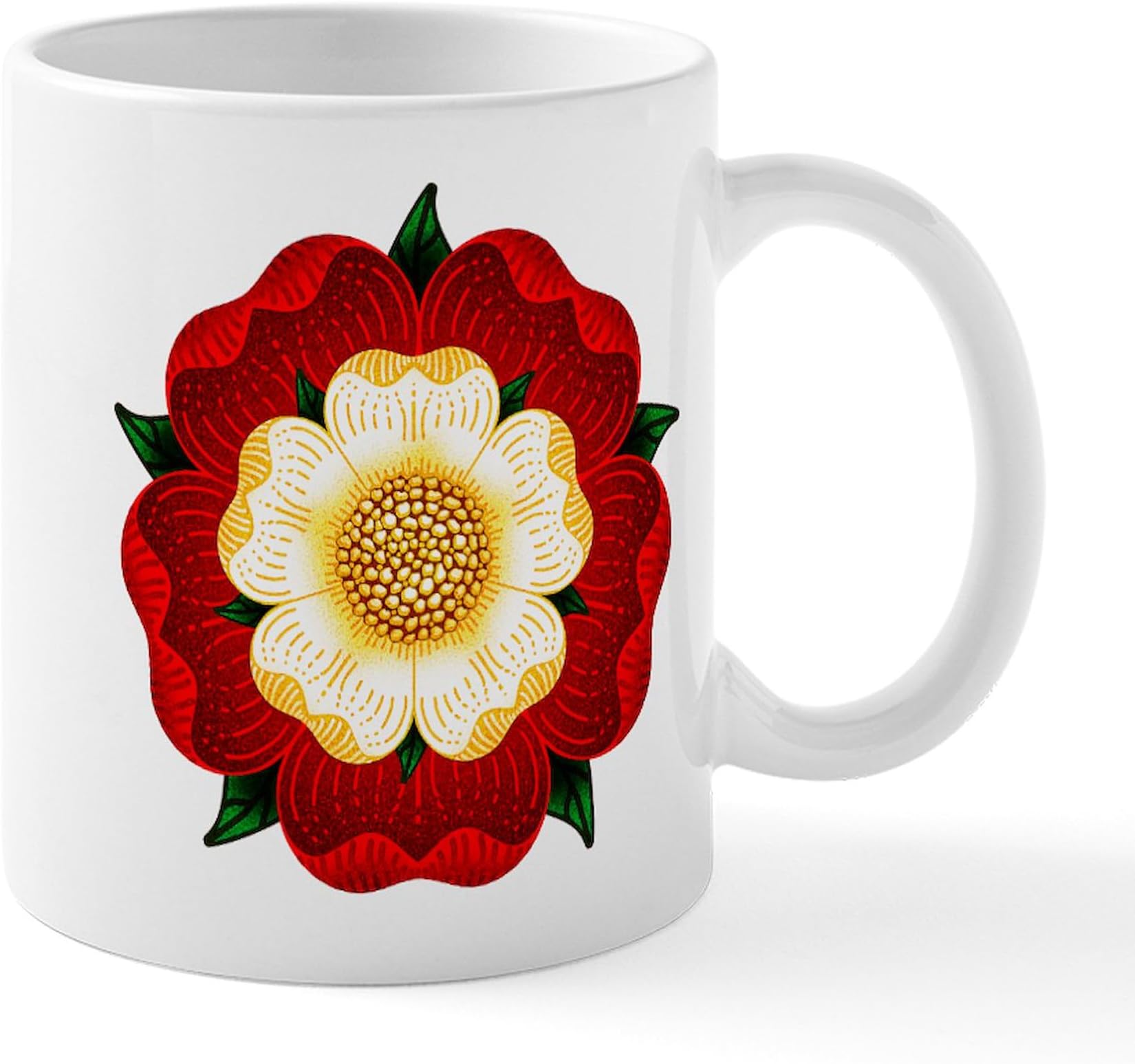CafePress Tudor Rose Mug 11 oz (325 ml) Ceramic Coffee Mug