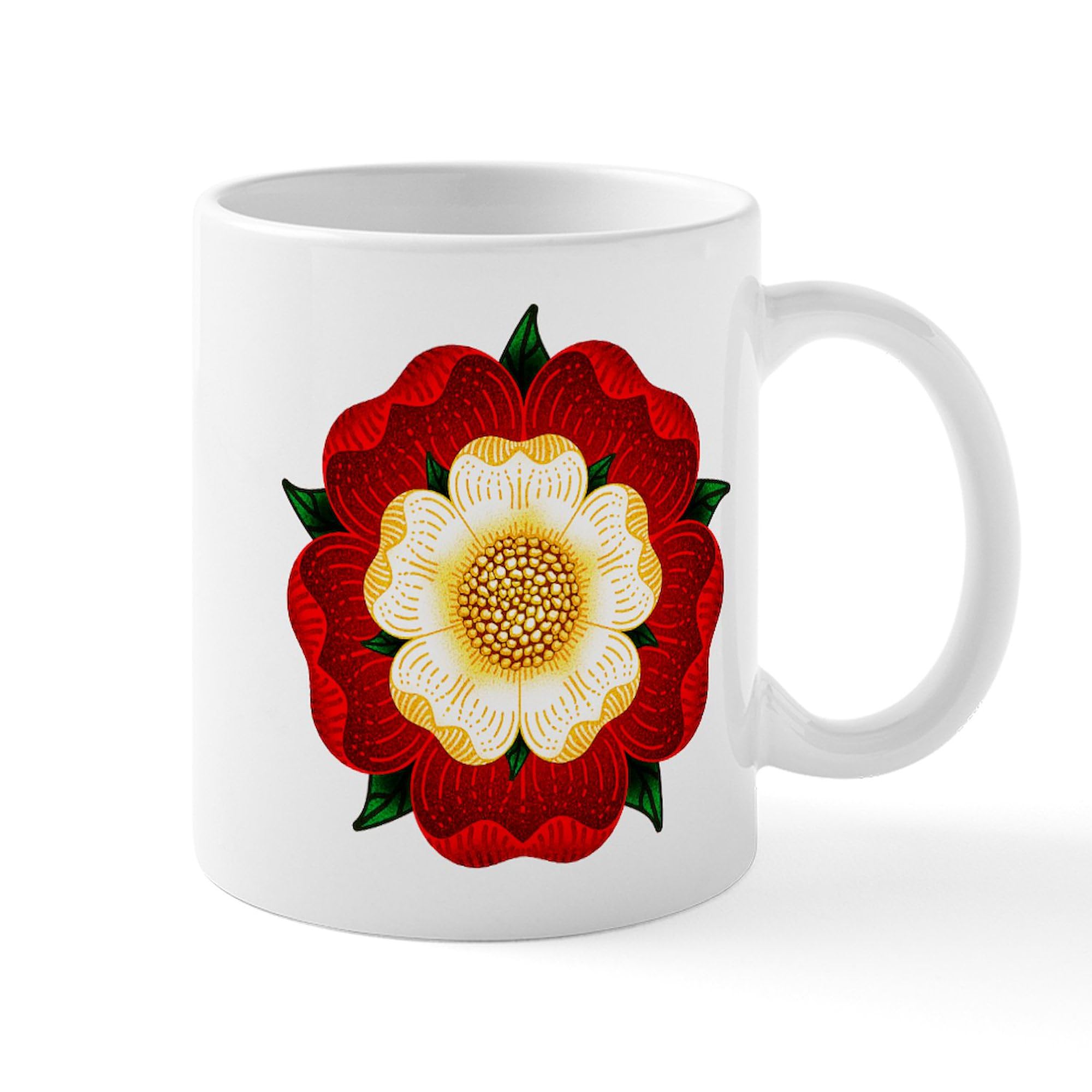 CafePress Tudor Rose Mug 11 oz (325 ml) Ceramic Coffee Mug