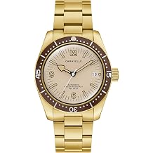 Caravelle Men's Automatic Sea Hunter 39mm Gold-Tone Case 44B133