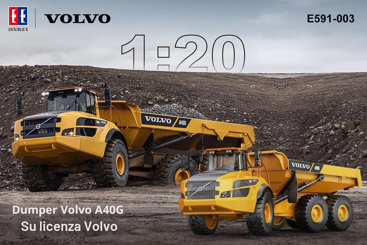 s-idee® E591 – 003 Volvo Rc 6WD, camion ribaltabile 1:20 camion 6WD ribaltabile Double E CADA E-591
