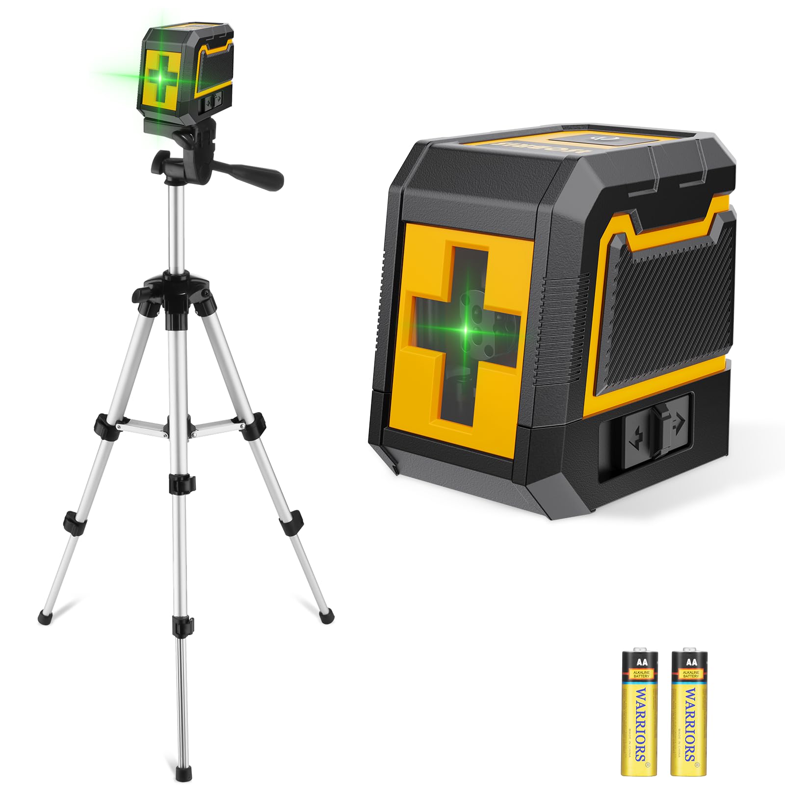 Laser-Level-with-Tripod, Green Cross Line Laser with Tripod Self-Leveling