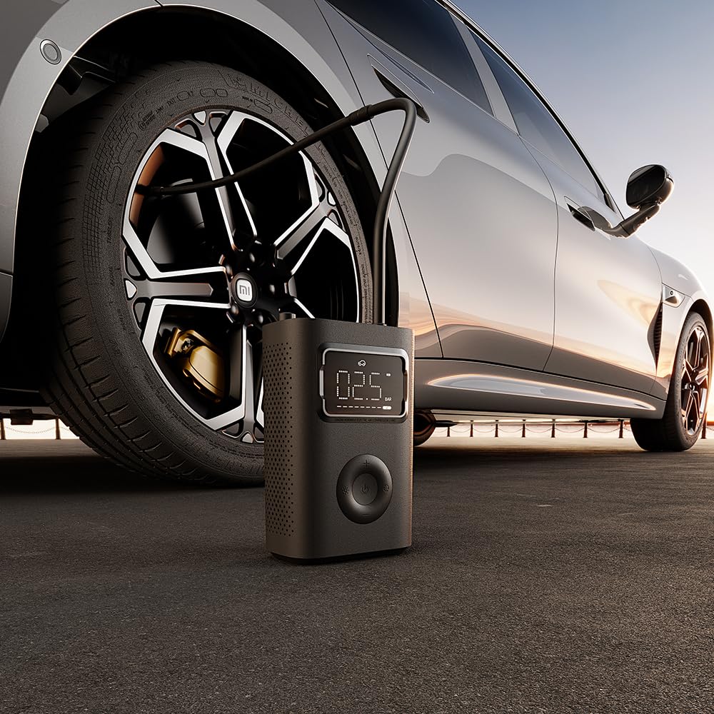 Xiaomi Portable Electric Air Compressor 2 Pro, Batteria 2500 mAh, 5 Modalità, 150 PSI, Spegnimento Automatico, Display Digitale & Luce LED, USB‑C – Ideale per Auto, Bici, Moto, Monopattino & Palloni