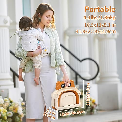 Miniatura 5 de Bañera plegable para bebés recién nacidos y niños pequeños (0-18 meses), bañera plegable para bebé con toalla suave, bañera para recién nacidos y