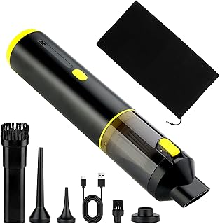 CROS 4-in-1 Mini Cordless Vacuum Cleaner, 21kPa Powerful Suction, Portable Handheld Vacuum for Car & Home, Type-C Rechargeable, Compact & Lightweight