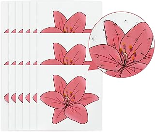 FEBCAT 18 Pezzi Trappola per Mosche da Finestra Adesivo per Mosche Insetti nocivi, trappole Insetti da Interno, Nuovo insetticida a Forma di Giglio Rosa per Insetti nocivi vespe