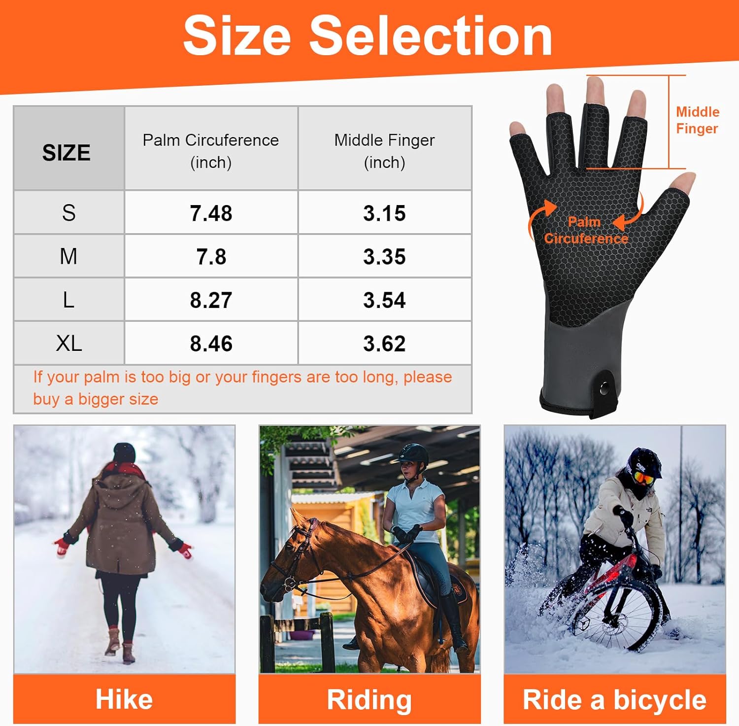 Fingerless Heated Gloves for Women Men, Rechargeable Heated Gloves Liners, Electric Hand Warmer, Ultra-Thin and Anti-Slip for Work, Office, Outdoor，Fishing