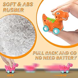 Veslier Dinosaur Toys for Kids 2-4 3-5 with 6 Dinosaur Car Vehicles, Dino Transport Carrier Truck with Music and Roaring Sound Christmas Birthday Gift for 2+ Year Old Boys.