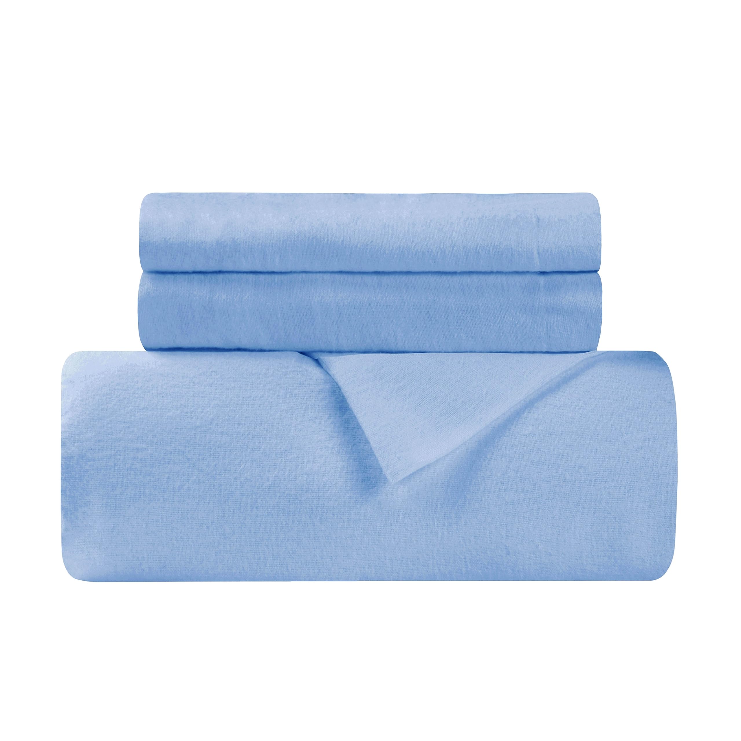 Parure de lit en flanelle de coton supérieure, housse de couette au fini pelucheux