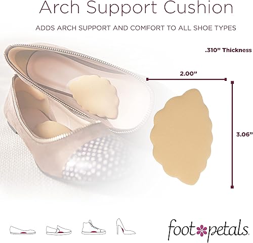 Miniatura 4 de Foot Petals Cojín para mujer, soporte, zapatos de vestir cómodos de arco, tacones, zapatos planos