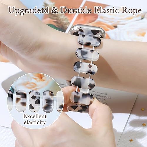 Miniatura 4 de Correa elástica de resina compatible con Apple Watch de Starlight de 1.99, 1.77, 1.73 y 1.65 pulgadas, ligera y a la moda para iWatch Series