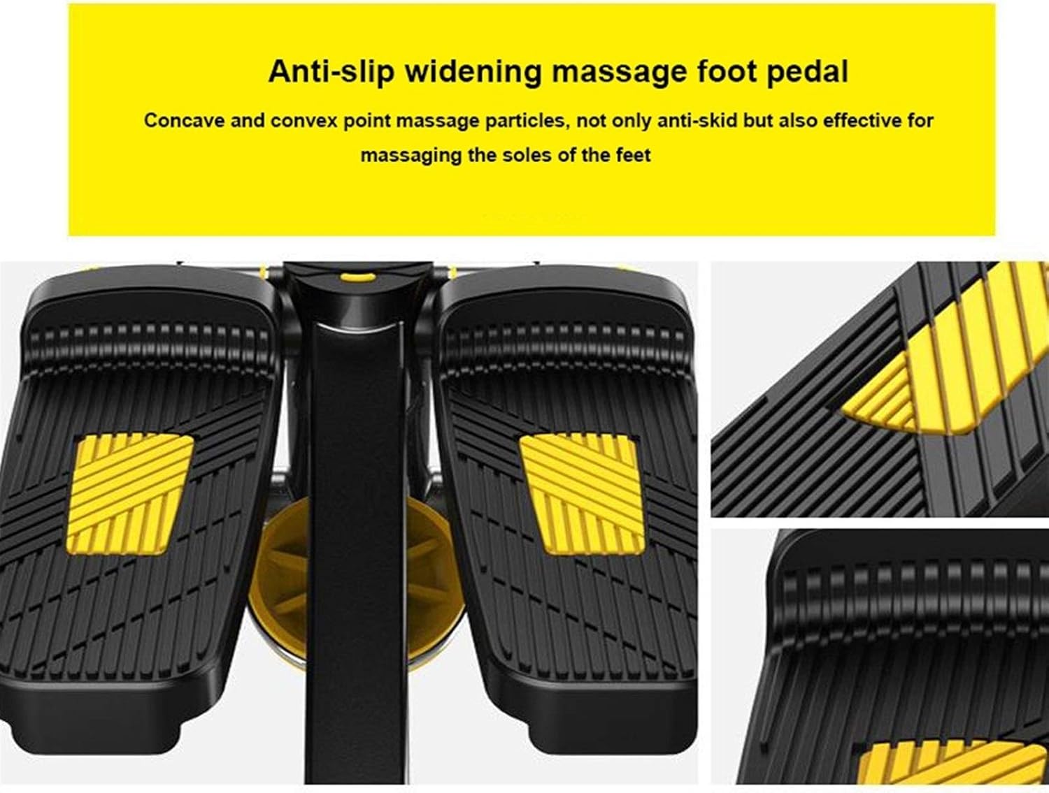 Stepper,Mini-Swing Portable Twist Stair Twisting Step Fitness Machine Household Installation Free with Adjustable Resistance Bands and Monitor