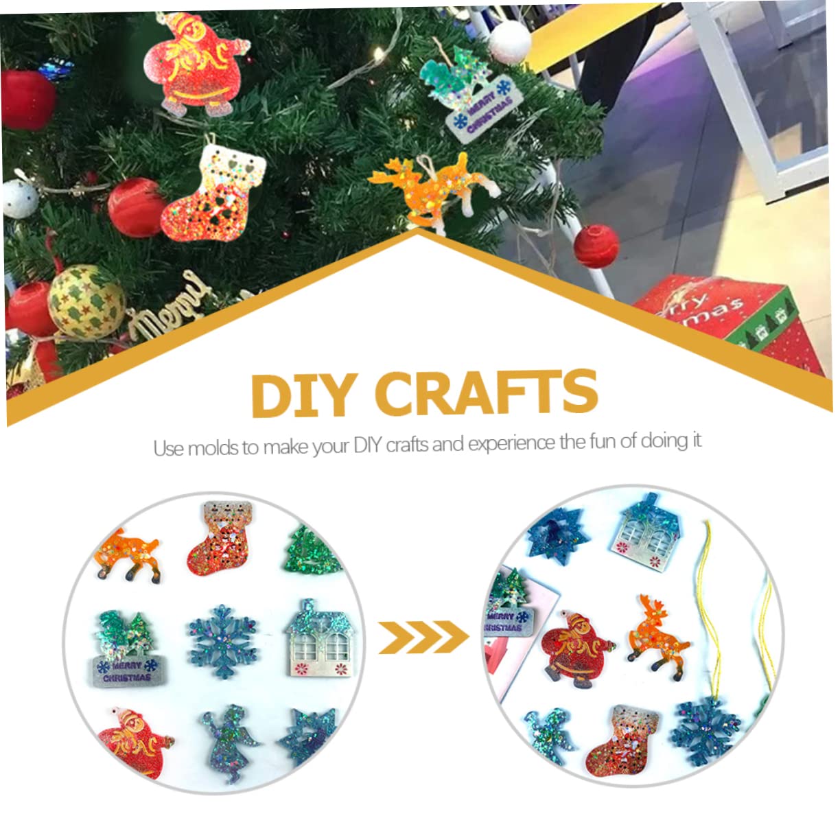 Anneome 18piezas Moldes Para Colgantes De Ventilación De Navidad Moldes De Epóxica Para Decoración De Campanillas Manualidades De Adornos Navideños
