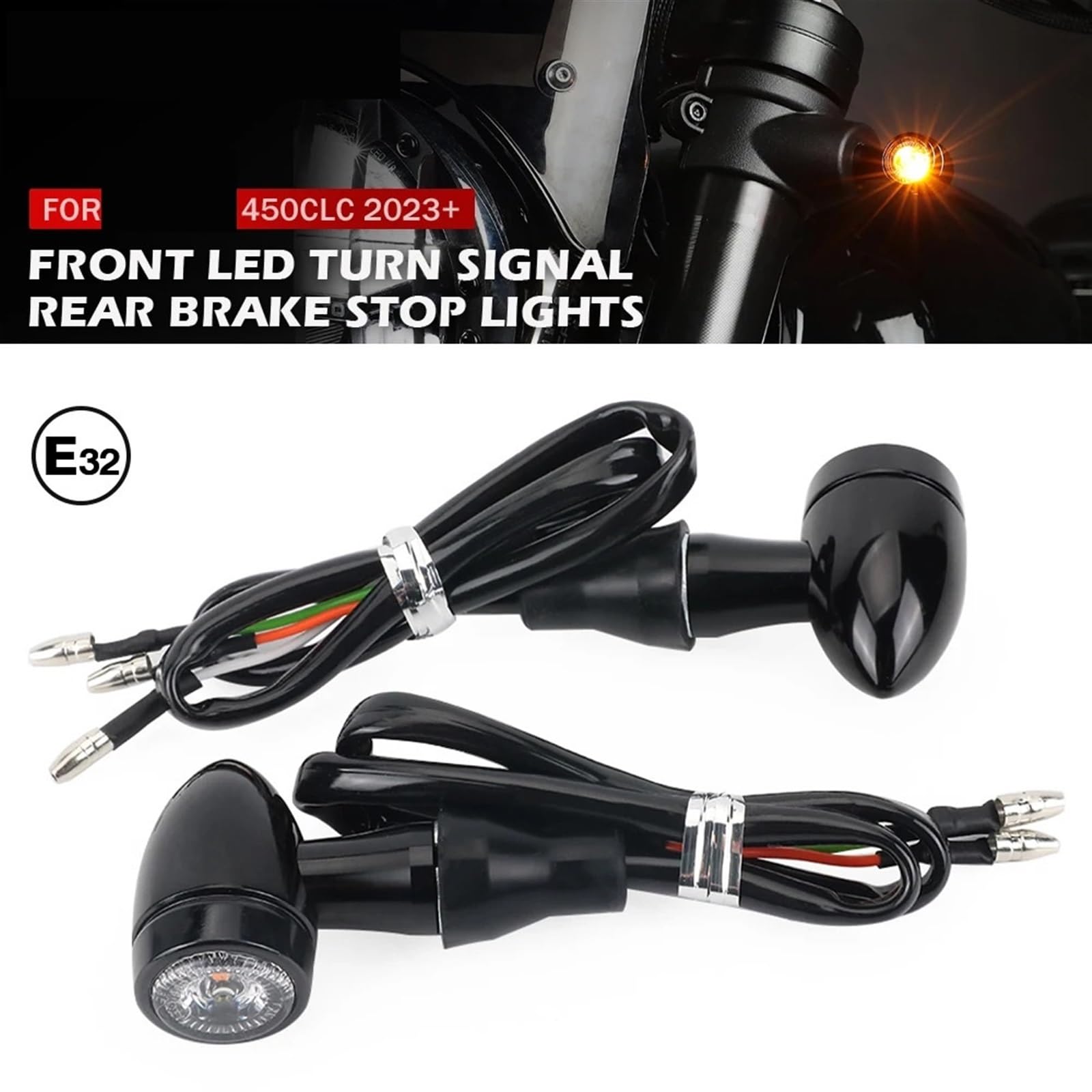 Dla CFMOTO, 450CLC, tylny kierunkowskaz motocykla LED migacz