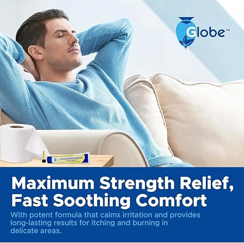 Miniatura 7 de Ungüento para aliviar el dolor hemorroidal, 2 onzas (1.98 oz) por tubo, tratamiento de hemorroides para picazón de acción rápida, hinchazón y alivio