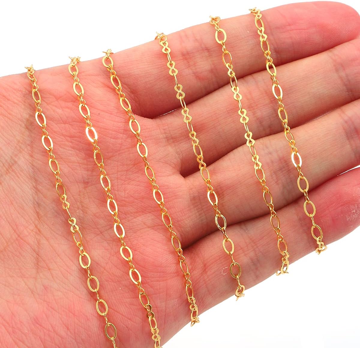 18K Gold Plated O Chains 3.0mm 2 Meters for Jewelry Making Findings - Image 3