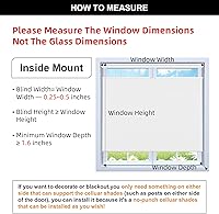 Vista 9 de BERISSA Persianas celulares sin cordones, sin herramientas, sin taladro, para ventanas de interiores, fáciles de instalar, 20 pulgadas de ancho x 36