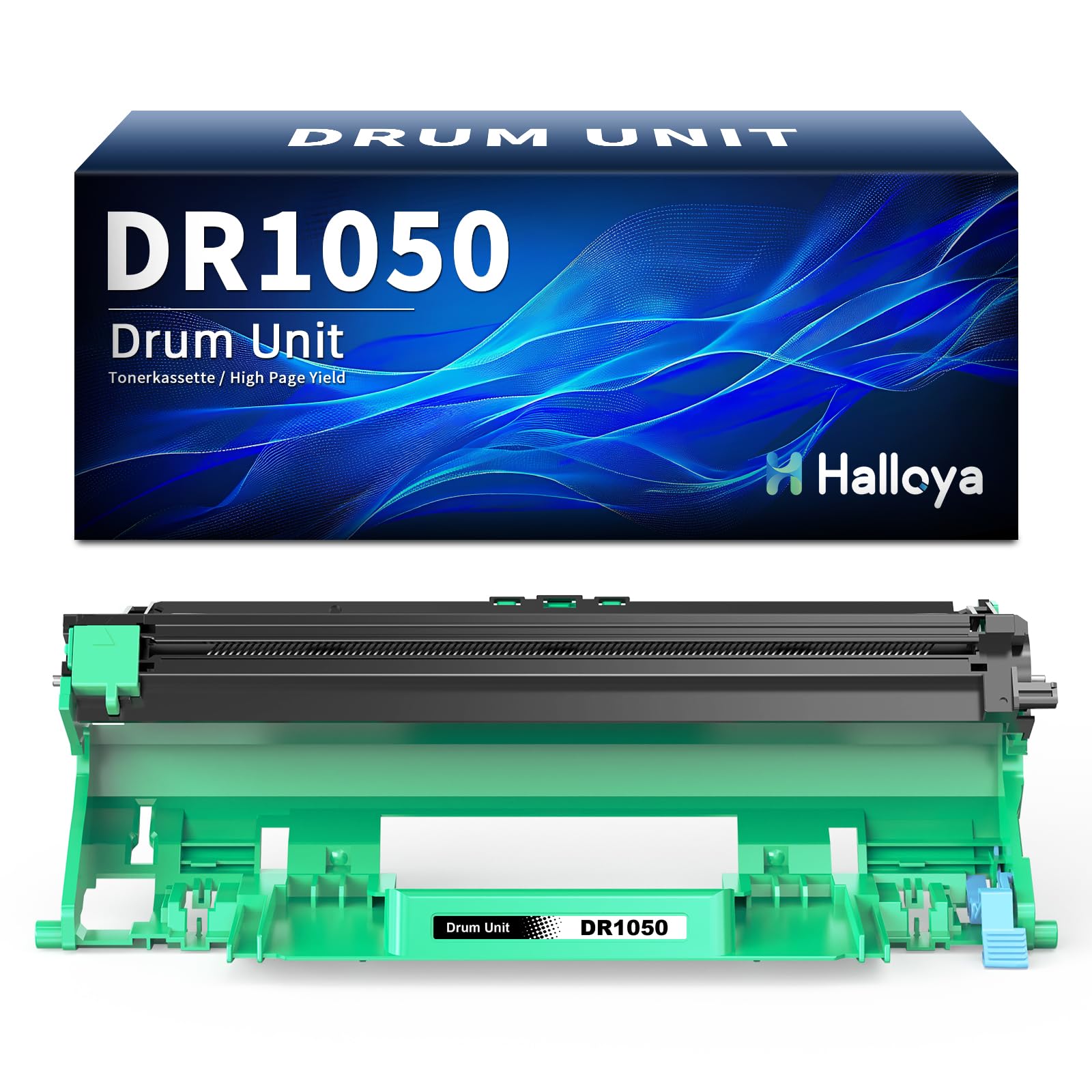 Halloya DR-1050 - Tamburo compatibile con Brother DR1050 Tamburo TN-1050 Toner per MFC-1910W DCP-1612W DCP-1610W DCP-1510 MFC-1810 HL-1110 HL-1210W DCP-1512 HL-1212W HL-1112 (1 Pezzo)
