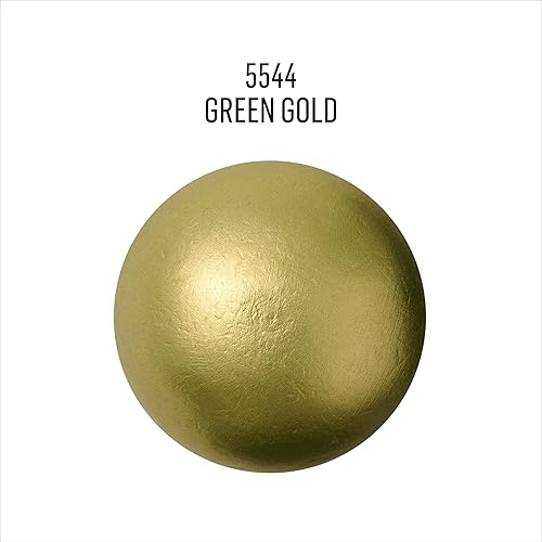 Miniatura 3 de FolkArt Treasure Brilliant - Pintura metálica, 4 onzas, oro verde