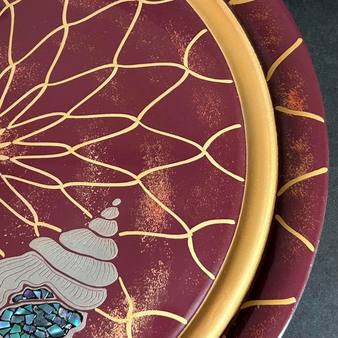 木製 漆器 金蒔絵 銀蒔絵 漆塗り らでん細工 手描き 盛り皿 木製 漆器 金蒔絵 銀蒔絵 漆塗り らでん細工 手描き 盛り皿漆器 皿