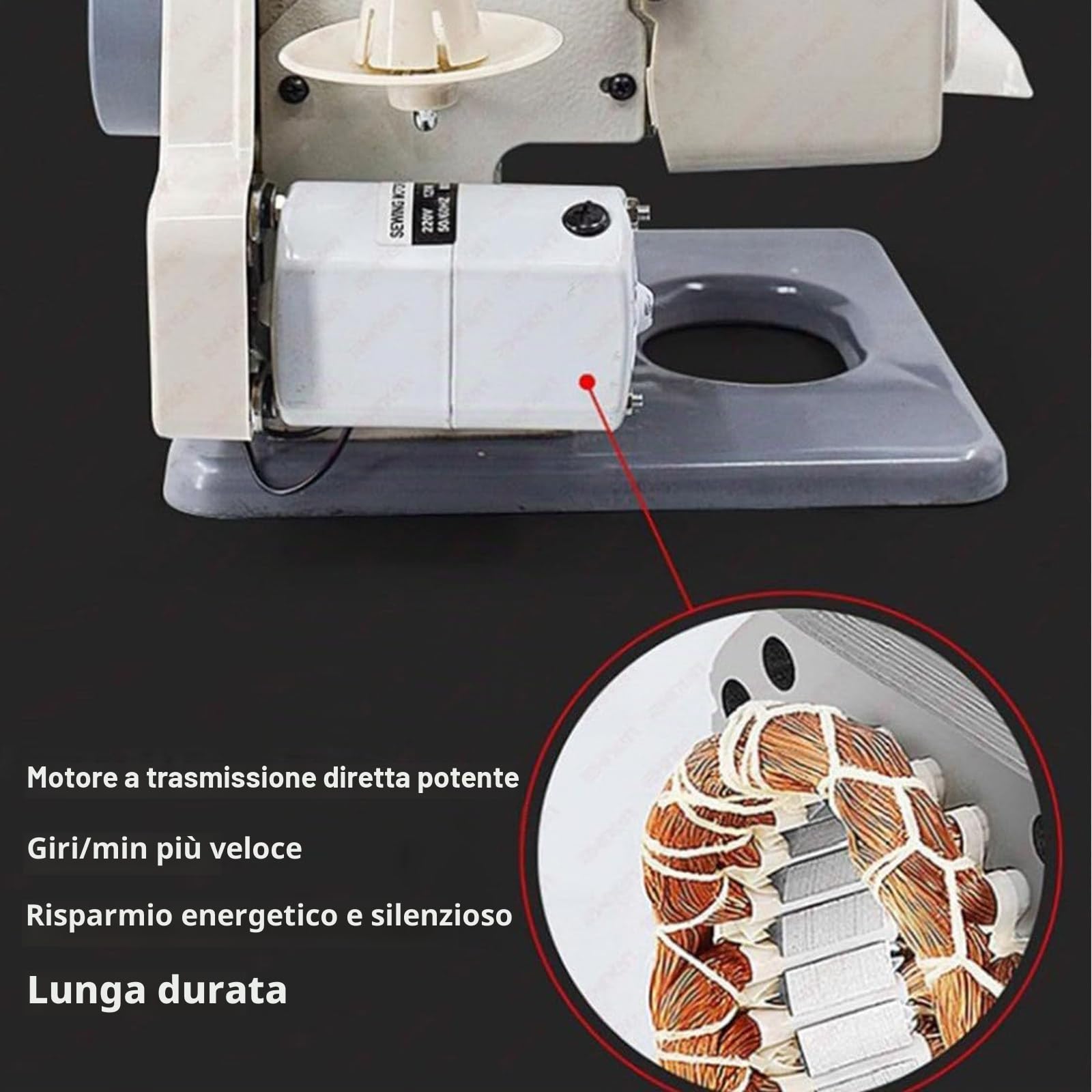Macchine per Orlare Punto Invisibile, Macchina per Cucire E Ricamare, Macchina da Cucire per Cucire A Pedale per Orlatura A Punto Cieco Professionale, con 10 Aghi Alterazioni Orlo Pantaloni