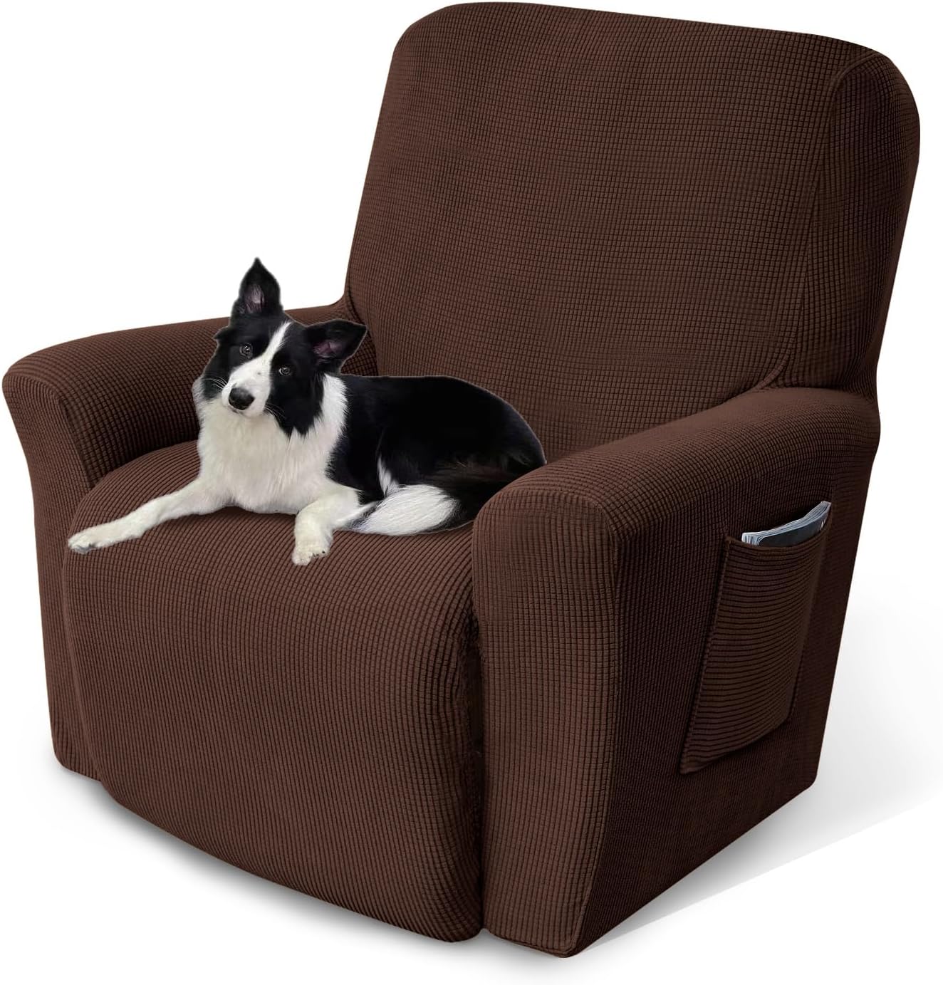 Recliner Chair Cover Lazy Boy Recliner Covers Recliner Covers for Recliner Chair 1 Piece Furniture Protector Prevent wear and pet Hair?Recliner,Chocolate? Chocolate Recliner