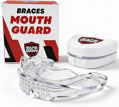 Miniatura 14 de SafeGrin Pro - Protector bucal de boxeo – Protector bucal esencial de boxeo absorbente de golpes | Protector bucal juvenil de ajuste personalizado