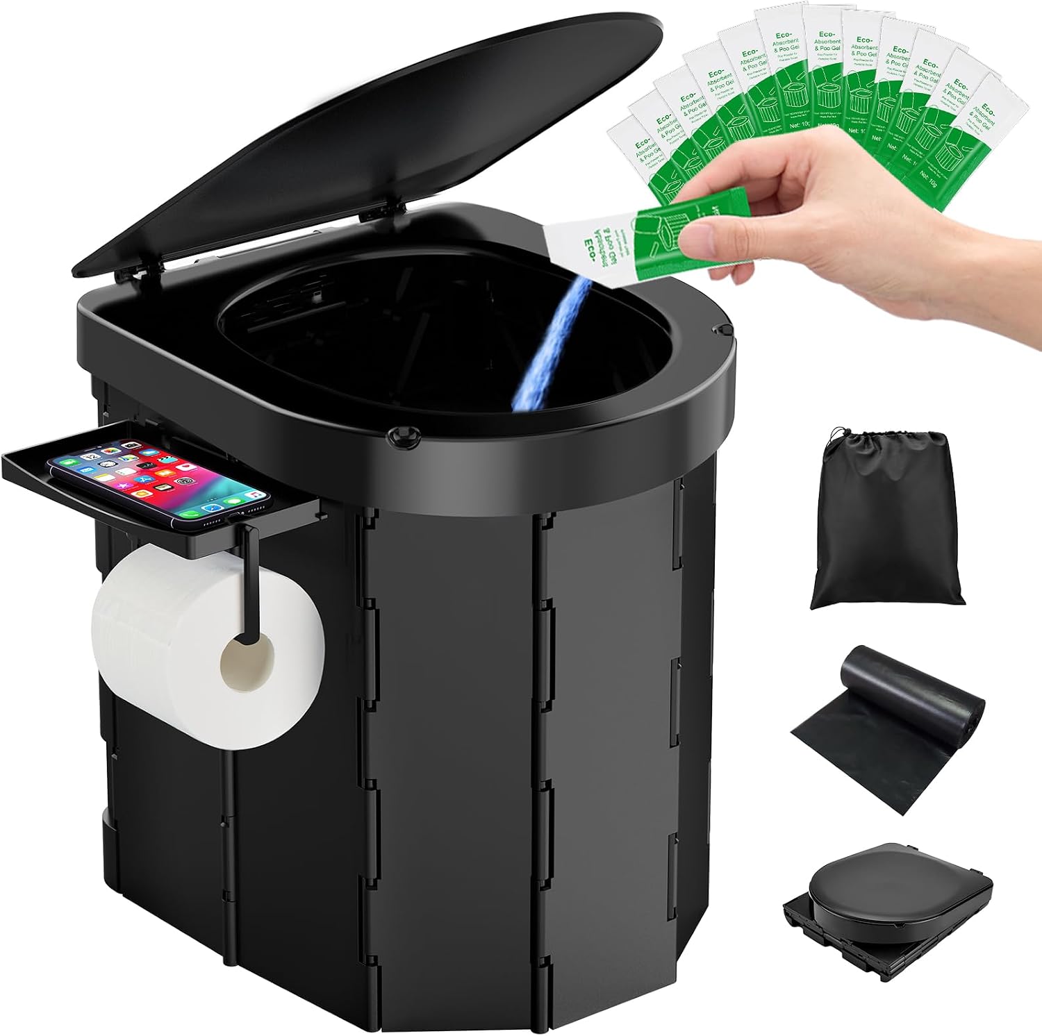PAHTTO Portable Toilet,Camping Toilet,Portable Toilet for Adults