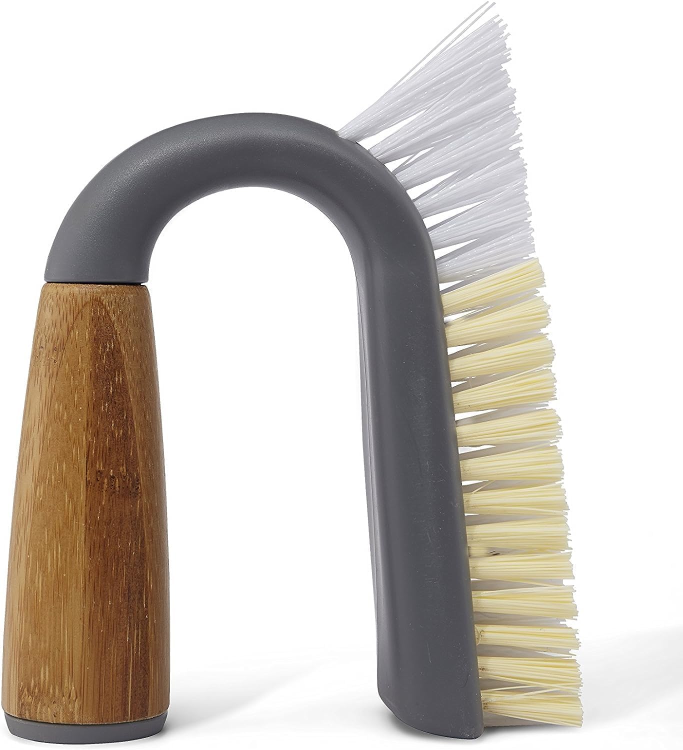 Grunge Buster, Grout & Tile Scrub Brush, Recycled Materials, Tough & Durable, Grey