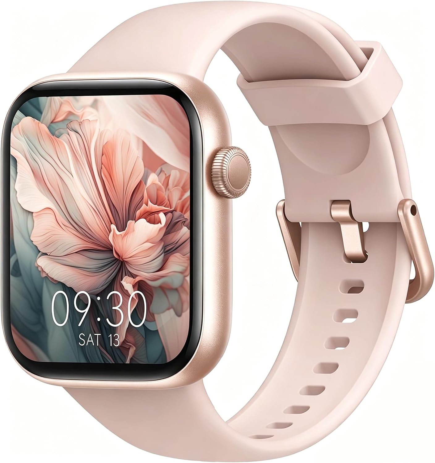 Smart Watch for Men Women, Bluetooth Calling, 1.85" HD Touch Screen Fitness Tracker, 140+ Sports Modes, Heart Rate Sleep Monitor, DIY Dial, IP68 Waterproof, Compatible with Android & iOS(Pink)