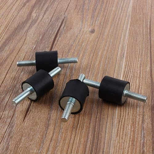 Miniatura 4 de Soportes aisladores de goma M6, paquete de 4 amortiguadores de bomba de compresor de aire M6, aislador antivibración, soportes de bobinas de goma,