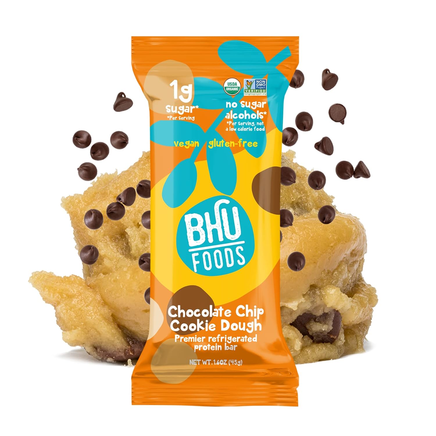 BHU Cookie Dough Keto Protein Bars, Chocolate Chip, Ultra