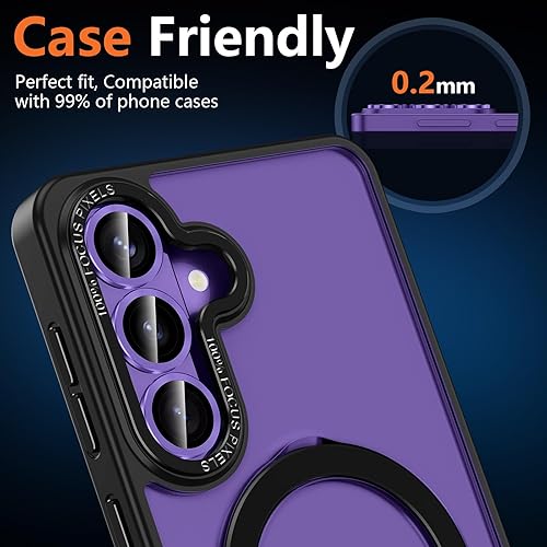 Vista 765 de para Samsung Galaxy Z Flip 7 Protector de Lente de Cámara, Cubierta de Lente de Vidrio Templado con Anillo de Metal Individual, [Fuerte Adhesión] 1