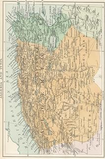 Algeria and Tunis Map Journal: Vintage 1878 Map of Algeria and Tunis Notebook (Blank Lined Journal, 6"x9" Lined Pages, 200 pages)