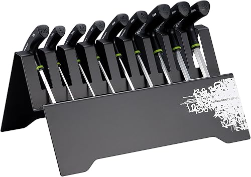 Birzman T-Bar Juego de llaves hexagonales con soporte negro, talla única