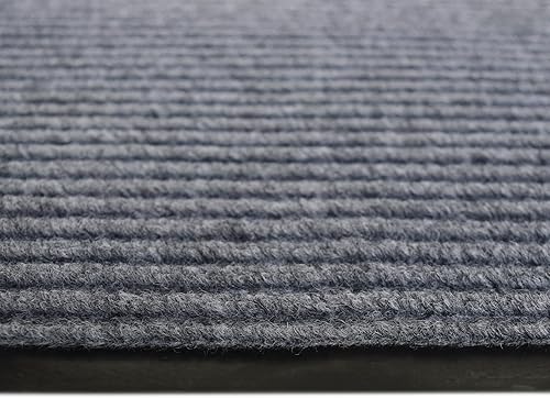 Miniatura 6 de iCustomRug Alfombra de vinilo acanalada resistente al agua para interiores y exteriores, antideslizante, 70 tamaños personalizados para puerta,