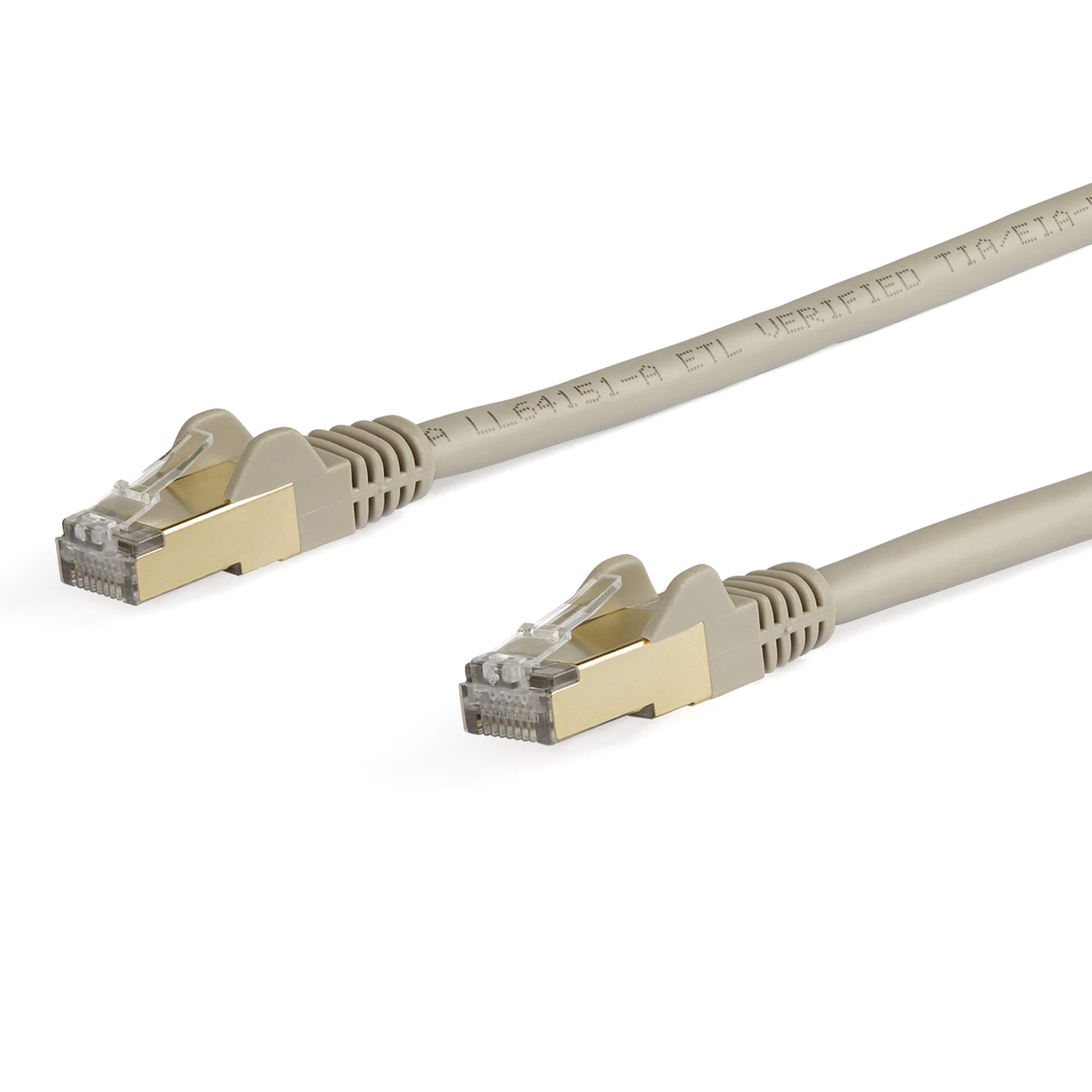 StarTech Cable Ethernet Cat6a Snagless de 7m, Gris (6ASPAT7MGR)
