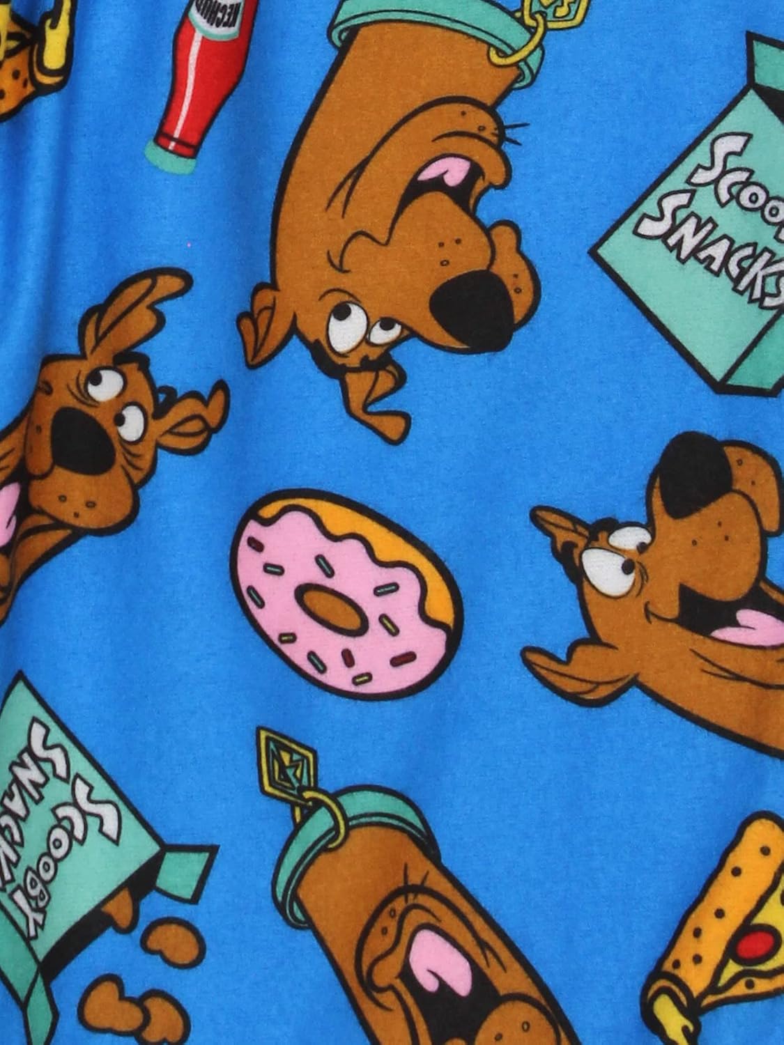 Scooby-Doo Scooby Snacks Kids Flannel Lounge Pajama Pants (10, Blue) - Image 5